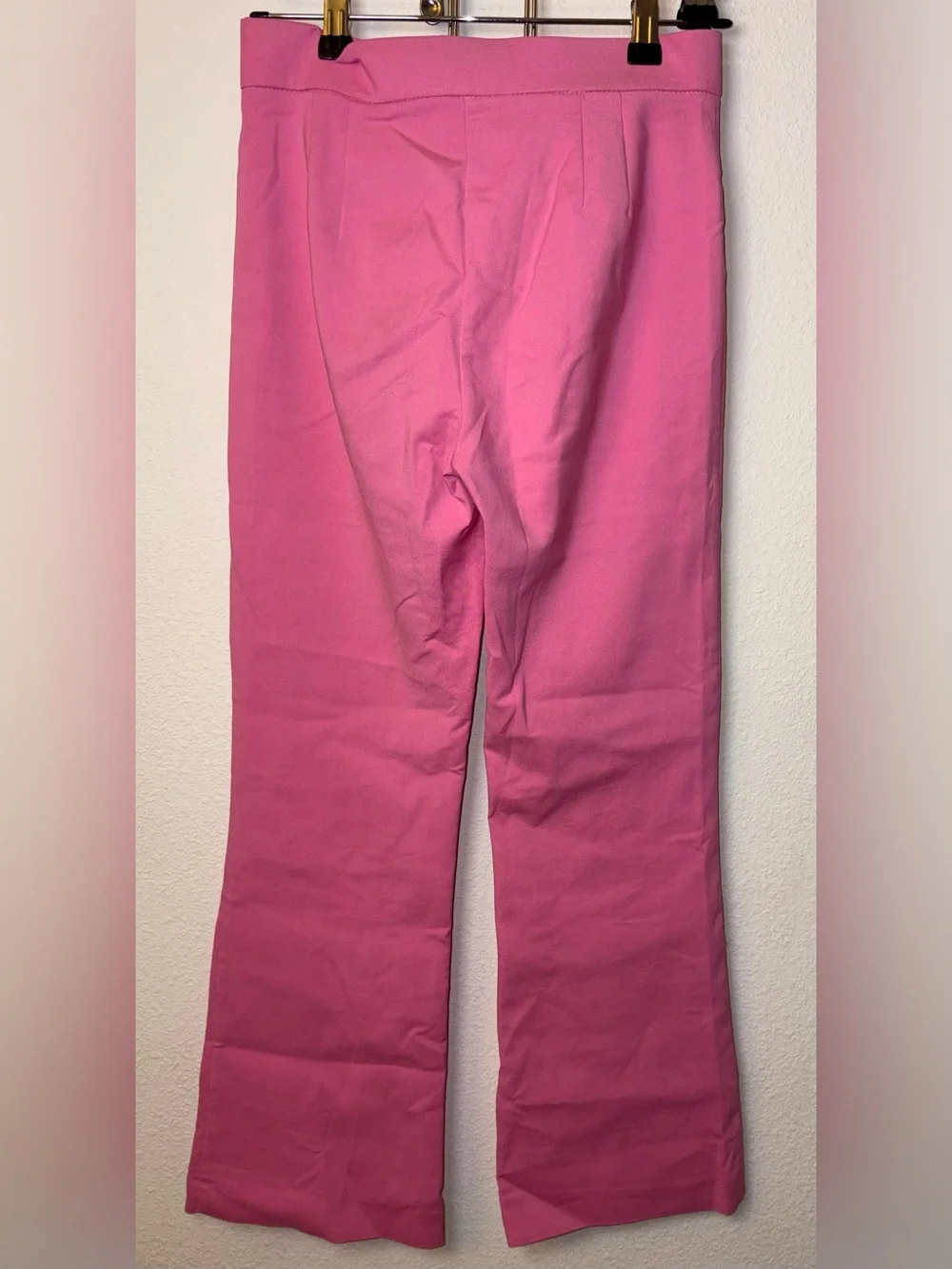 Zara Pink Boot-Cut High-Rise Pants - Picture 5 of 5